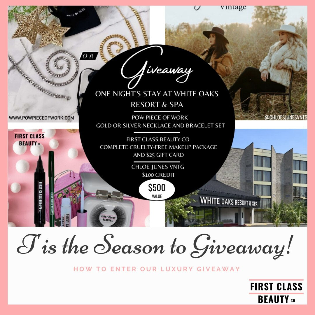 Tis' The Season To Giveaway! | First Class Beauty Co
