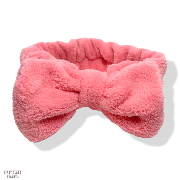 Fluffy Headband For Washing Face Plush Fleece Face Wash Headband