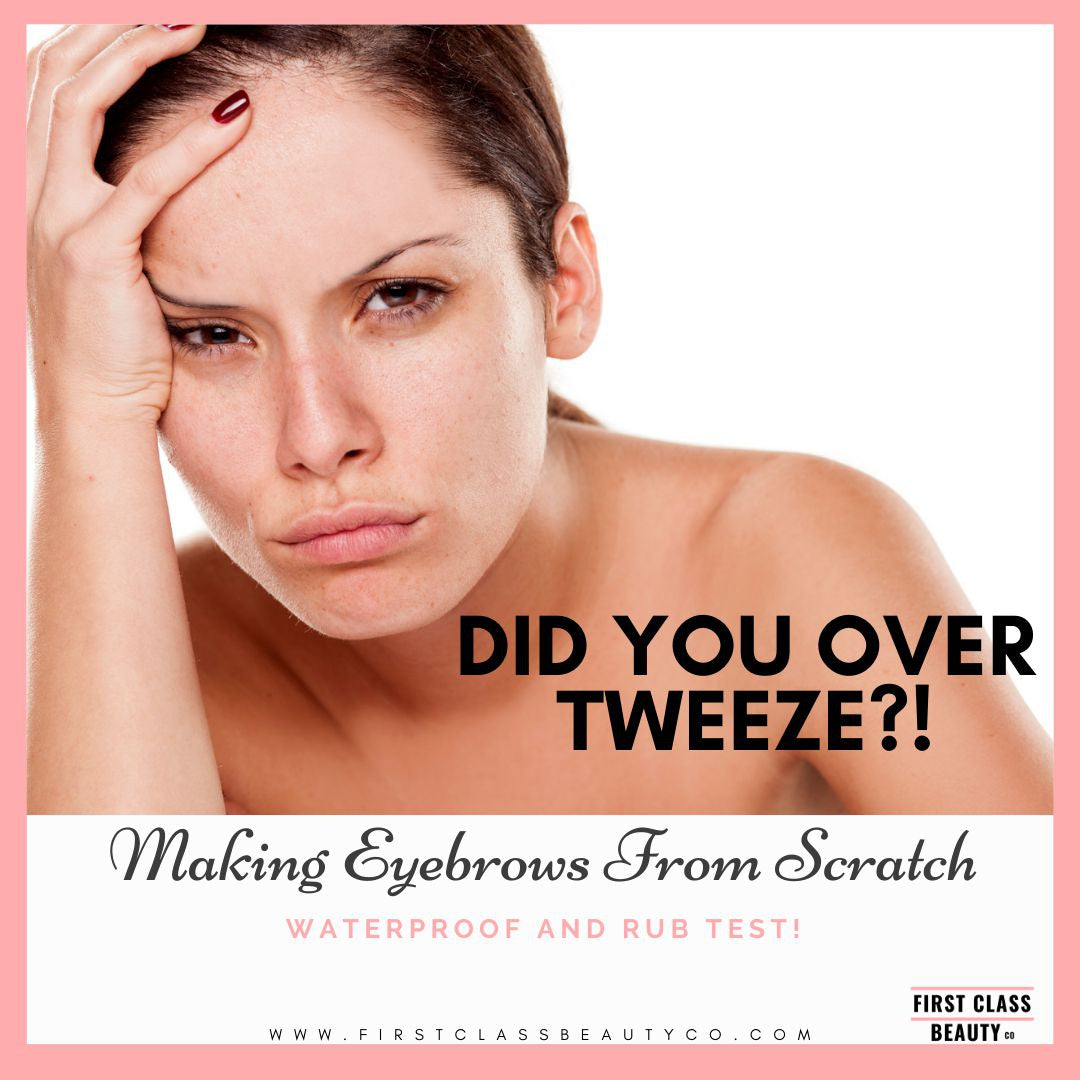 did you over tweeze? use eyebrow pencils makeup tutorial