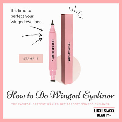 How to do Winged Eyeliner with an Eyeliner Stamp