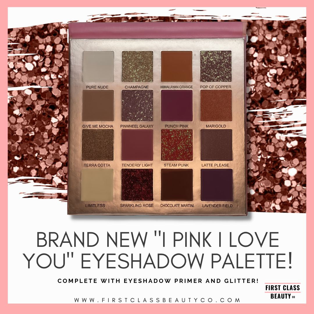 waterprooof eyeshadow palette with glitter and eyeshadow primer