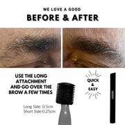 how to trim your eyebrows using an electric shaver by first class beauty co