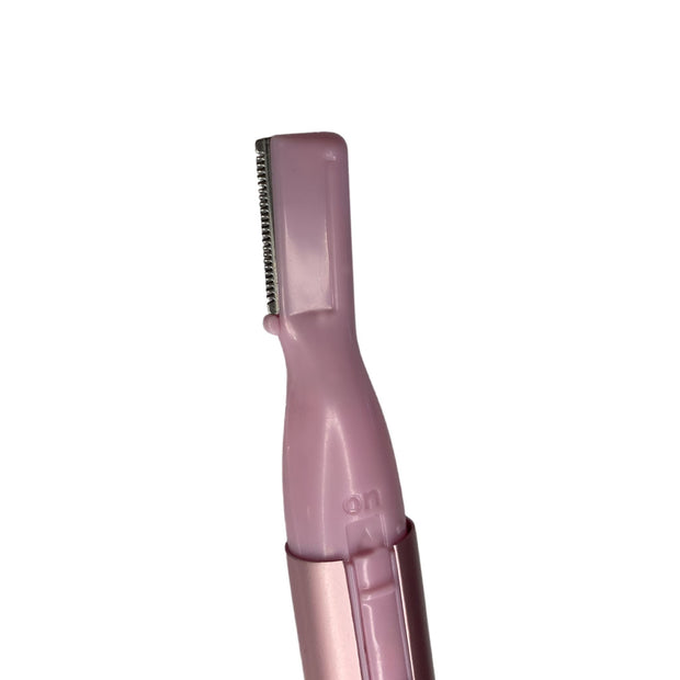 pink dual blade electric facial hair trimmer by first class beauty co