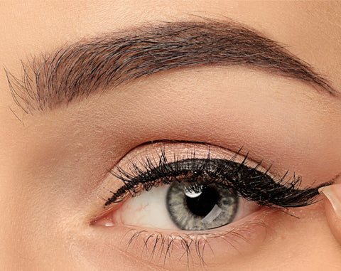 eyebrow pencil medium brown for brown hair with winged eyeliner