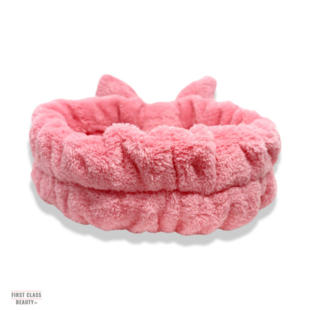 pink face wash headband beauty accessories