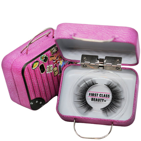 custom sized natural handmade wispy lashes by first class beauty co